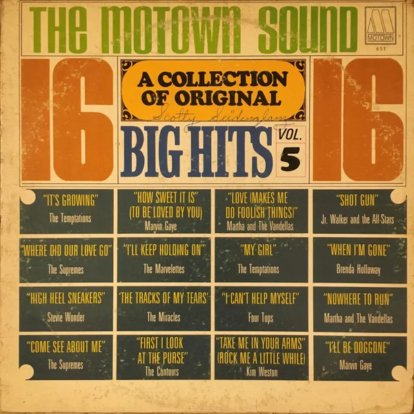 Cover of The Motown Sound - 16 Big Hits Vol 5